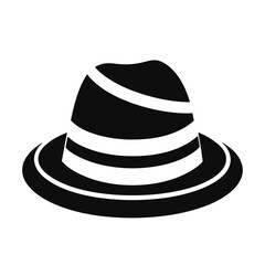 black hat isolated on white