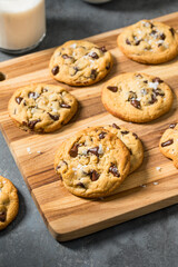 Homemade Tahini Chocolate Chip Cookies