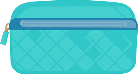Transparent plastic container for recycling with a light blue gradient line pattern design