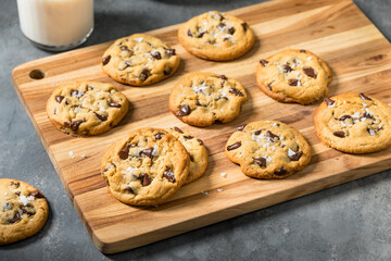 Homemade Tahini Chocolate Chip Cookies