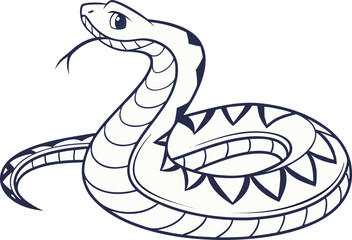 vector illustration of a snake