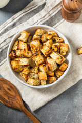 Homemade Crispy Bread Croutons