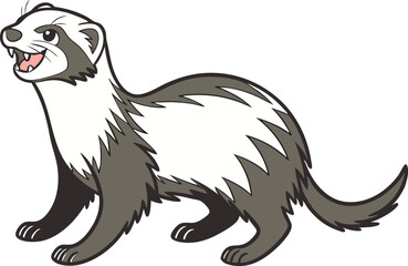 vector illustration of cartoon dog