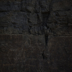 A textured stone background with a brutal, monolithic rock formation, cracks, and fragments. Perfect for design templates or banners, showcasing raw power and natural beauty.