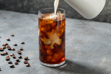 Homemade Cold Brew Iced Coffee with Oatmilk