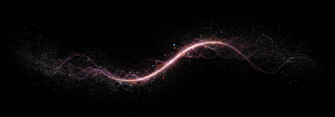 Abstract digital network representing data streams, AI learning processes, and machine intelligence. Concept of big data flow, neural networks, and technological evolution..