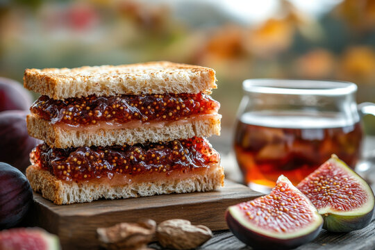 Figo de figo drizzled with figo jam and figo figo jam.