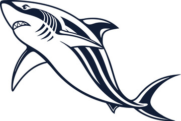 dolphin isolated on white background