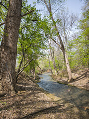 Landscape of South Park in city of Sofia, Bulgaria