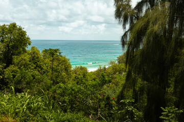 Lookout over Secrets Beach in Kauai