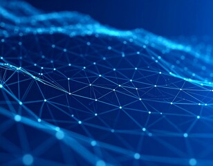 Obraz premium Abstract network of interconnected points