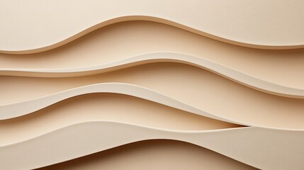 Obraz premium Abstract wavy beige layers