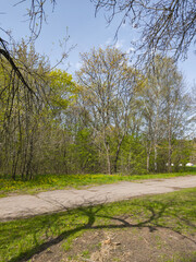 Landscape of South Park in city of Sofia, Bulgaria