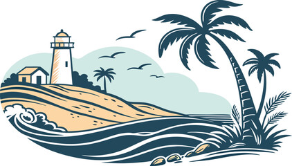 lighthouse on the beach