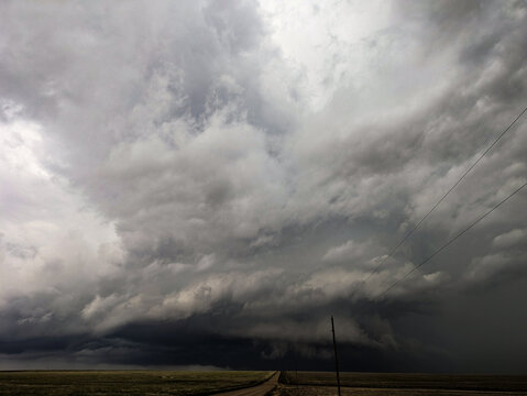 Supercell Thunderstorm over Rolling Hills