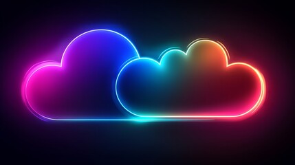 Neon cloud graphic (2)