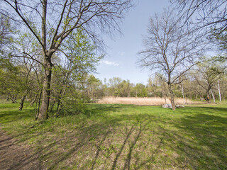 Landscape of South Park in city of Sofia, Bulgaria