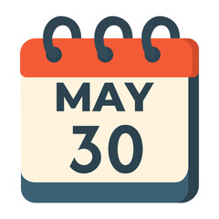 30 may calendar vector on white background
Vector calendar with date