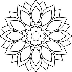 abstract flower vector illustration