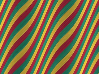Abstract background with dynamic, curved stripes in red, green, and yellow, creating a vibrant and...
