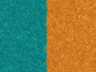 Fototapeta premium Abstract textured background with a split design featuring teal and burnt orange, ideal for various design projects.