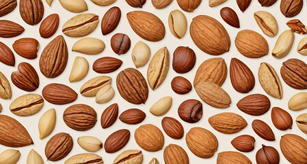 Obraz premium almonds and nuts