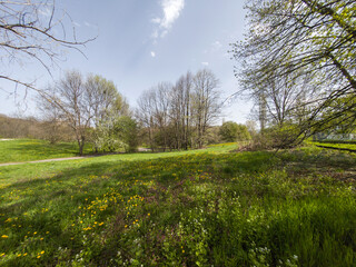 Obraz premium Landscape of South Park in city of Sofia, Bulgaria