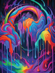 abstract background with rainbow multicolor