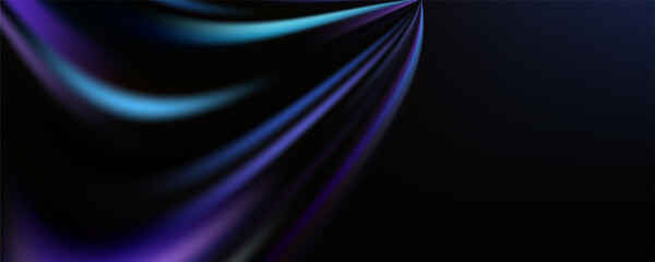 Abstract Blue Line Movement, Abstract Wave Line, Light Technology Background,