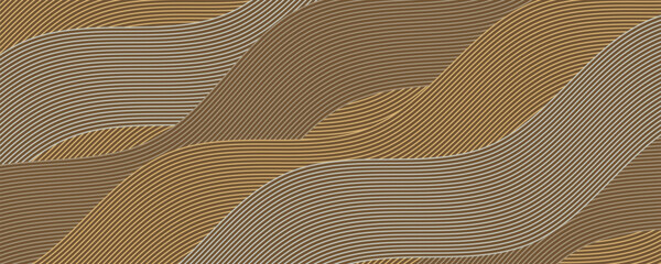 Abstract irregular brown color striped textured background. seamless geometric pattern design for certificate, invitation, textile, clothes, cover and others.