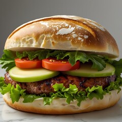 Perfeição em Camadas: Pão, Carne, Bacon e Queijo Cheeseburger Bliss: Derretido, Crocante e Irresistível
