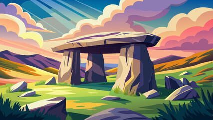 Lanyon quoit cornwall england uk