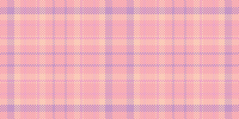 Soft pastel pink and lilac plaid pattern.  Perfect for textile design, websites, or as a subtle background.  Evokes feelings of warmth, comfort, and gentle femininity.