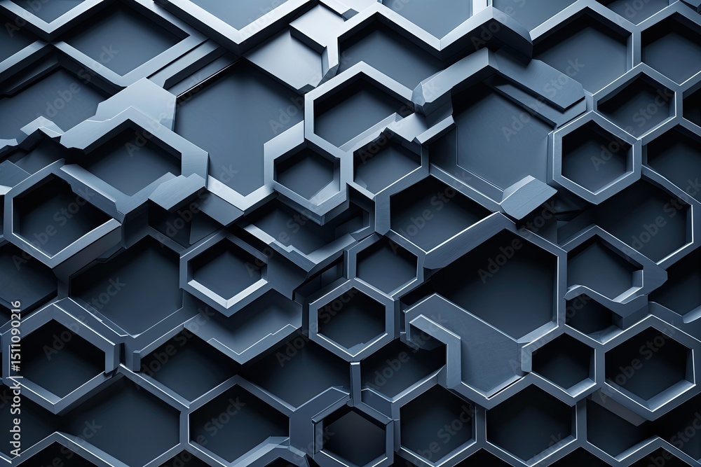Aufkleber innovative hexagonal pattern design for cutting edge technology background