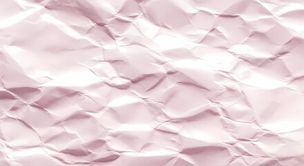 Fototapeta premium Abstract Pink Crumpled Paper Texture for Creative Backgrounds and Design Mockups