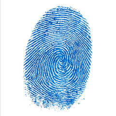 Symbol fingerprint pattern isolated on white background fingerprint biometric identity and approval concept of the future of security and password isolated