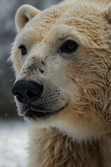 Fototapeta premium Polar Bear with Dense White Coat