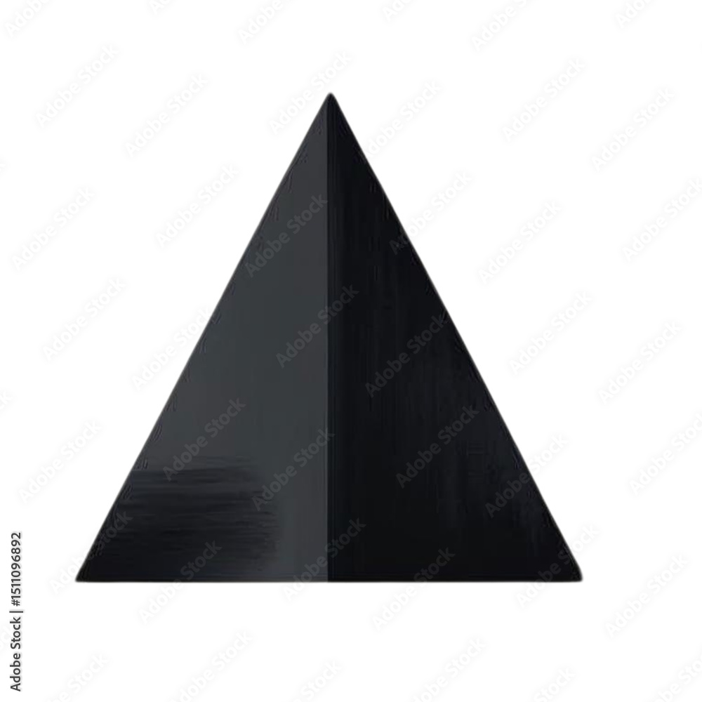 Poster explore dark triangle design a modern geometric shape with solid fill for graphic design and decorat