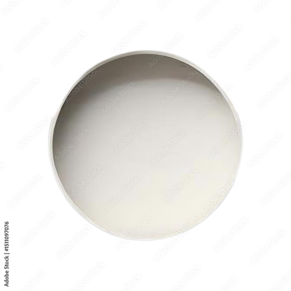 Poster white round object photography for abstract design and minimalist art, clean and simple aesthetic st