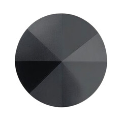 Obraz premium Round gray gemstone cut facet design luxury jewelry making material crystal stone for crafts and design needs
