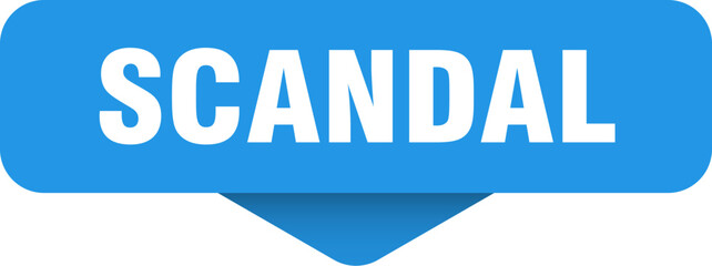 scandal sticker. scandal sign on transparent background