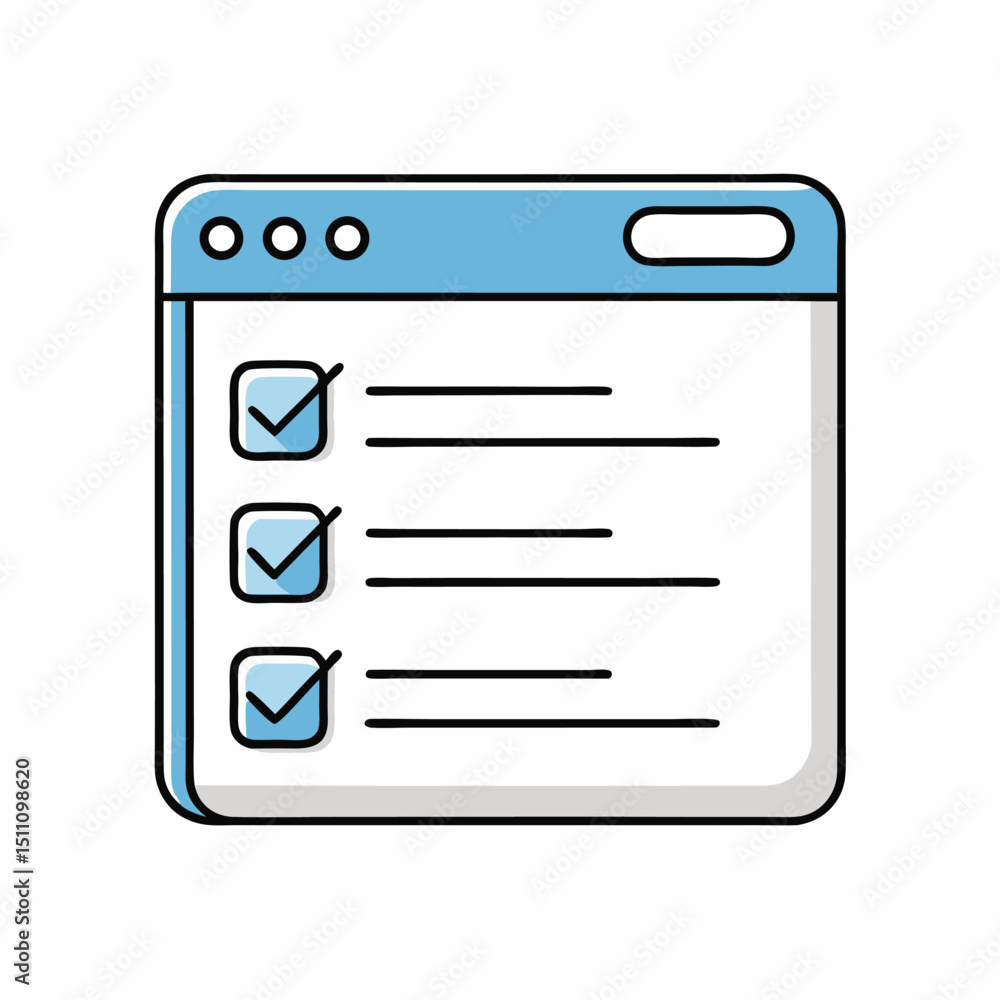 Poster online checklist webpage task management to do list