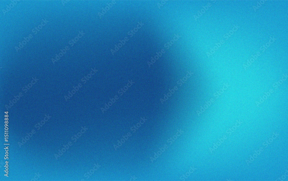 Poster a vibrant blue gradient featuring a soft transition with a grainy noise texture abstract sparkling b
