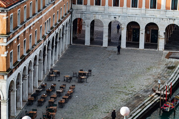 venice square close to canal grande