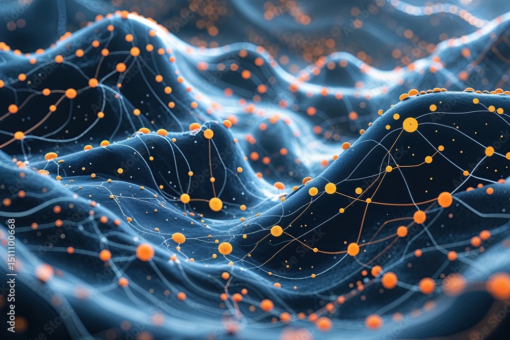 Aufkleber organic wave dynamics fluid patterns and connections in nature and technology networks