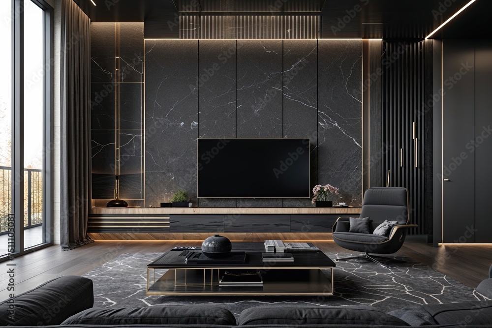Poster charcoal tech innovation design featuring crisp lines and sleek patterns