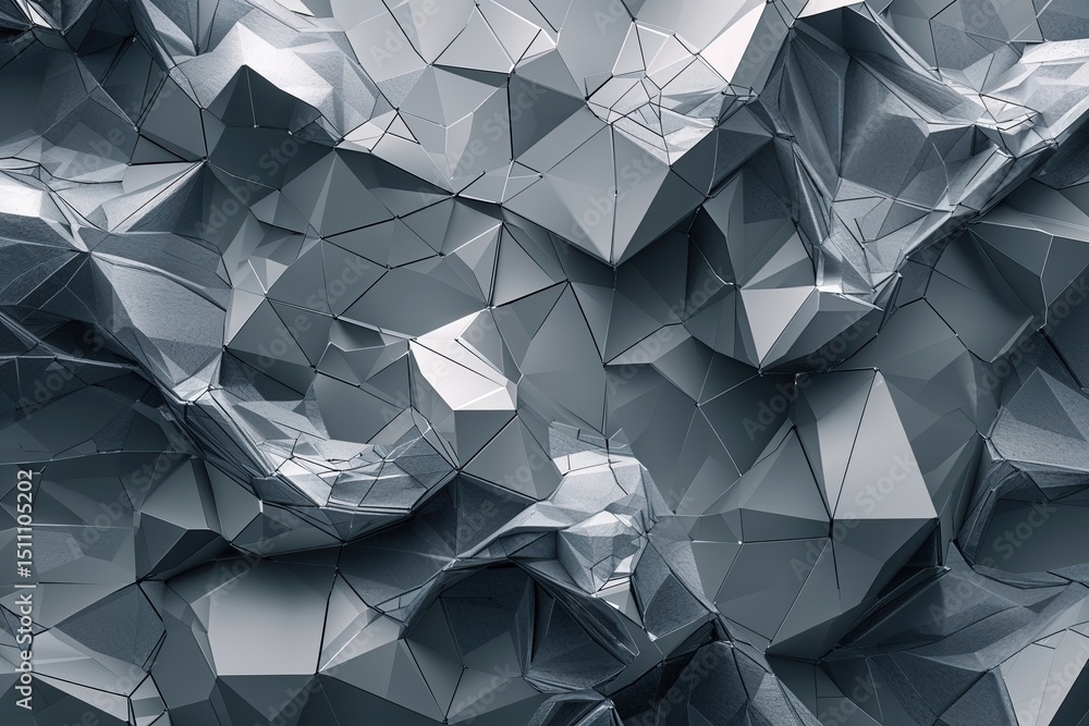Poster dynamic grey abstract background featuring technology network design
