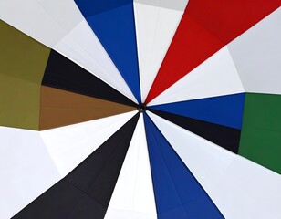 Fototapeta premium Colorful umbrella canopy