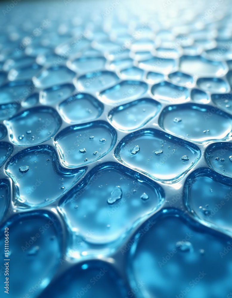 Poster close-up view showcases the intricate patterns of corrugated glass, illuminated with gentle light. r