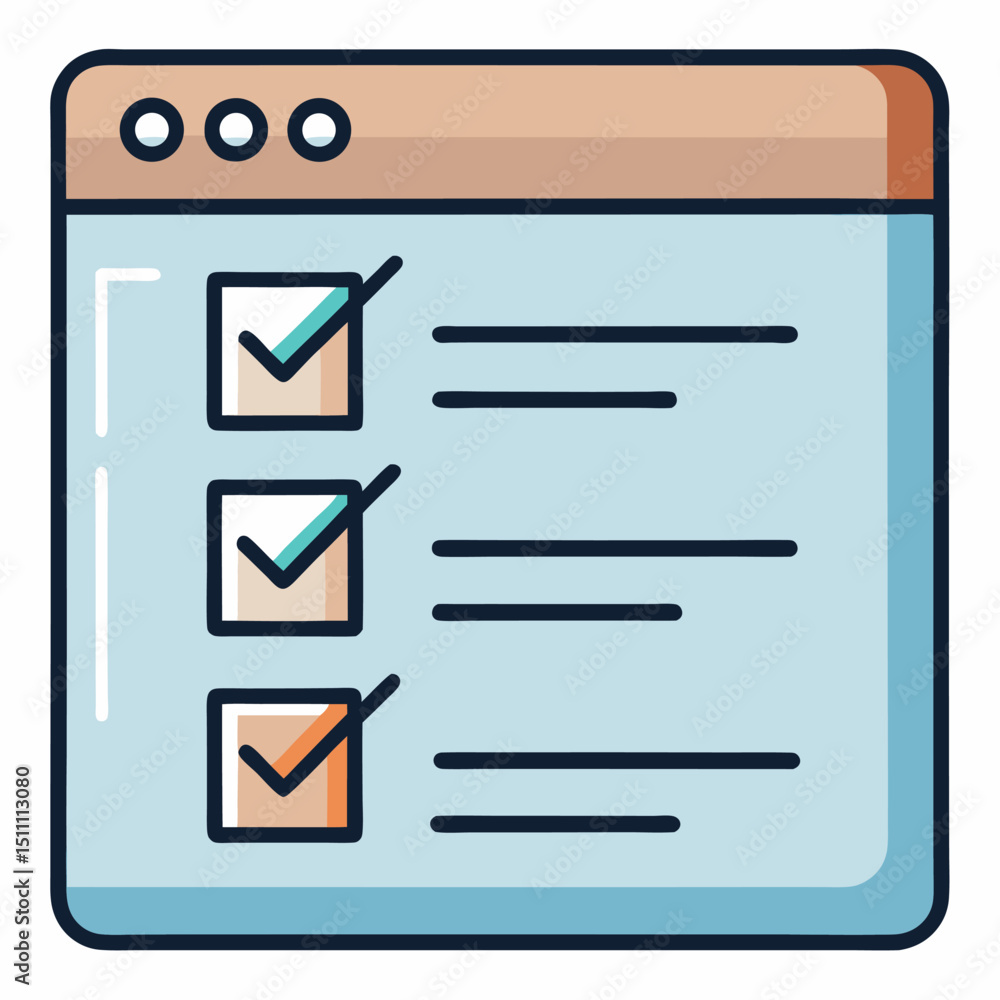 Aufkleber online checklist application task management to do list